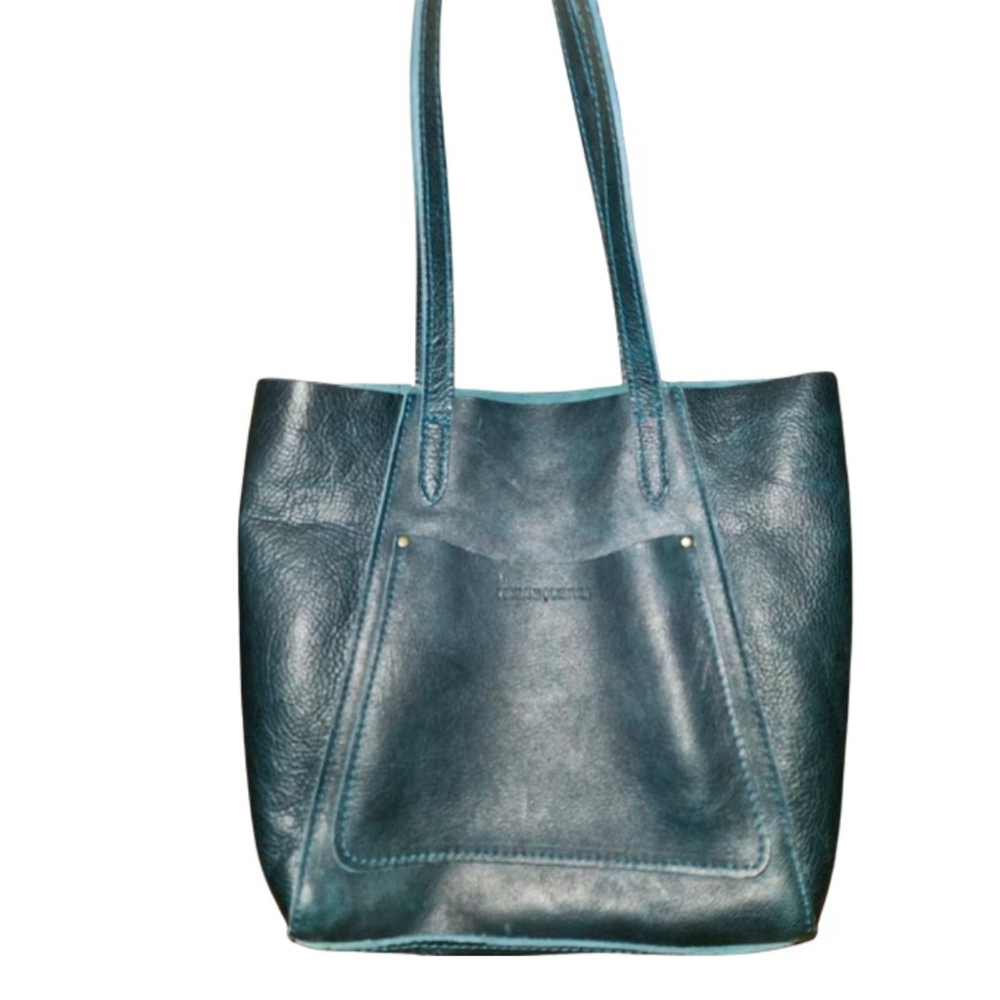 Portland Leather Juliette Tote in Lagoon